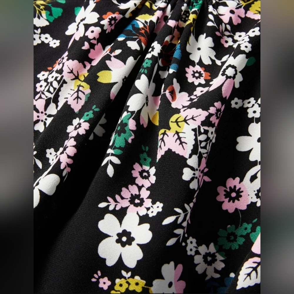 Boden Women's Black + Floral Kiera Shift Dress, US 4/UK 8, $147 - Picture 5 of 13